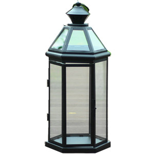 欧式简约防风灯烛台摆件铁艺落地风灯玻璃装饰酒店婚庆软装品