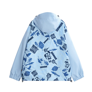 朱铁雄 x HEA联名新款国潮连帽风衣外套男秋冬高级感休闲宽松情侣