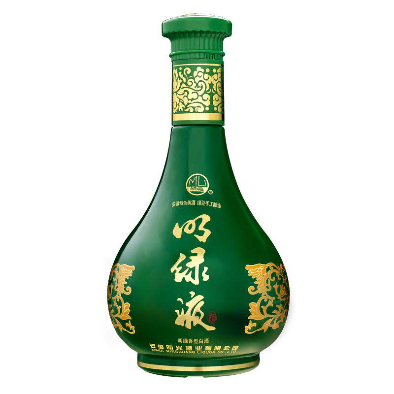 【酒厂直营】老明光明绿液 42度450ml*6瓶 明绿香型白酒 普绿