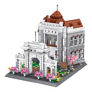 名校系列清华北京大学积木建筑模型高难度适用于乐高拼装益智玩具