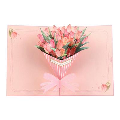 教师节贺卡花束送老师2025新款精致高级感创意礼物3d立体手工diy员工定制礼物幼儿园祝福写字谢师卡小卡片