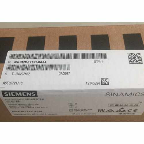 议价6SL3120-1TE21-8AA4西门子S120单电机模块 6SL3 120-1TE21-8A