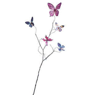 假花装饰仿真枯枝蝴蝶干枝插摆创意橱窗摆设家居花艺枯叶蝶艺术花