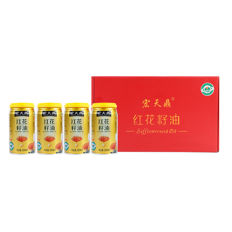 宏天鼎红花籽油礼盒装