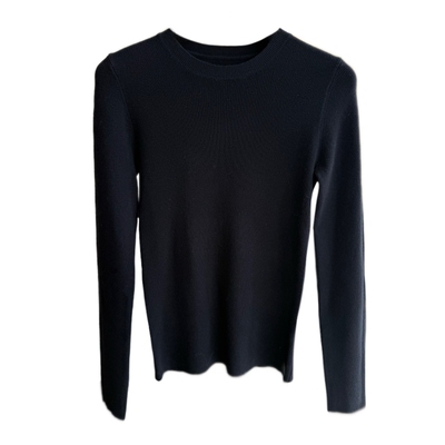 AMR UU◆搭配神器 内搭可外穿黑色打底衫针织上衣女2025新款冬秋