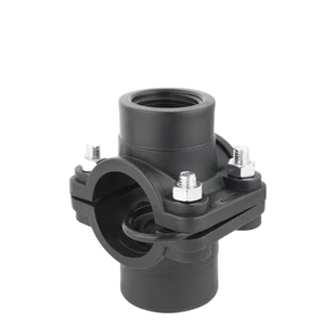 农业大棚PE鞍座四通增接口主管支管 分水阀门全新料四通开关阀门