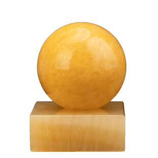 原石风水球天然黄白玉石大圆石春客厅公司摆件水晶球玄关装饰摆件