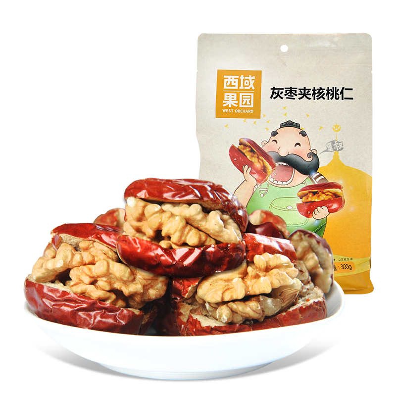 西域果园灰枣夹核桃208g/300g