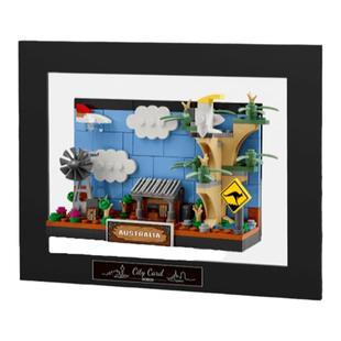 乐高40569 40713 40818东京北京巴黎明信片亚克力天际线