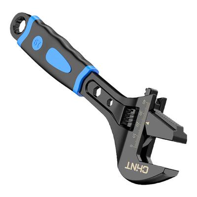 正泰高碳钢黑色活扳手工具大全活口扳手拆卸多功能大开口卫浴板子