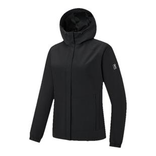 特步外套女款2026春季新款连帽开衫户外运动双层风衣975128160057