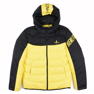 比音勒芬专柜正品男装 秋冬季新款保暖时尚连帽防风常规款羽绒服