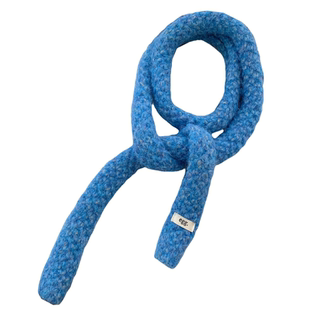 韩国egg小尾巴长条针织小围巾女秋冬季韩版百搭装饰细窄领巾飘带