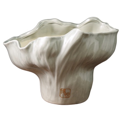 宽口径陶瓷花盆现代简约通用花器