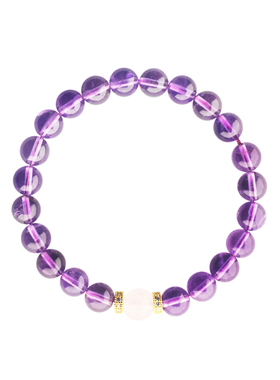 紫水晶手串手链女款18K转运招财
