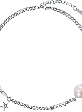 银新款原创设计锁骨项链小众轻奢