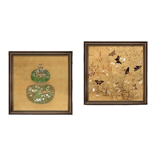 法式中古风玄关装饰画2025新款餐厅卧室背景墙挂画走廊复古壁画