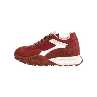 真皮内增高阿甘鞋女复古德训鞋