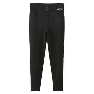 打底裤女秋冬加绒加厚裤子胖mm加大码外穿保暖小脚裤紧身显瘦裤子