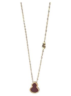 红色葫芦钛钢项链气质轻奢小众复古新中式国潮精致百搭锁骨链