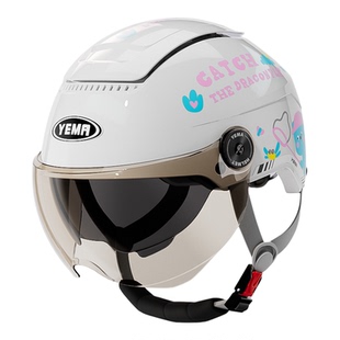 野马儿童头盔3c认证男孩女孩3-6-12岁夏季四季电动车摩托车安全帽