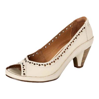 派高雁擦色牛皮鱼嘴凉鞋