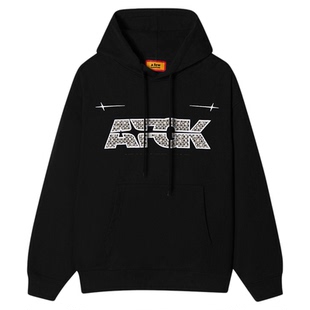 AFGK25FW珍珠贴布绣连帽卫衣春秋美式套头帽衫情侣休闲宽松上衣