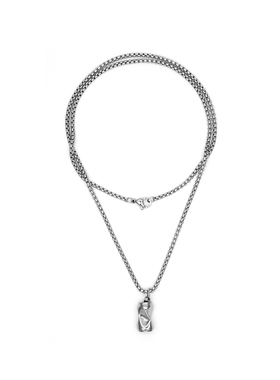 DEMONTEARS小众个性钛钢易拉罐吊坠项链男女潮搭欧美嘻哈街头配饰