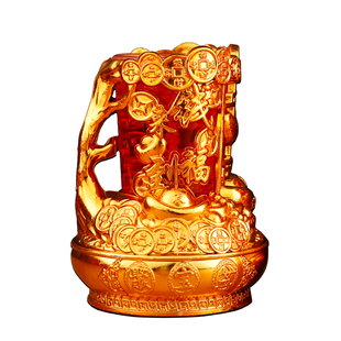 招财水晶蜡烛家用无烟玻璃杯红蜡烛灯过年节庆点灯供佛财神灯摆件