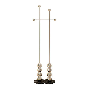 意式衣帽架落地卧室家用轻奢金属不锈钢挂衣架房间挂衣服的架子