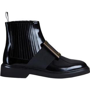 【礼物】Roger Vivier/RV女鞋Viv Rangers方扣切尔西靴短靴