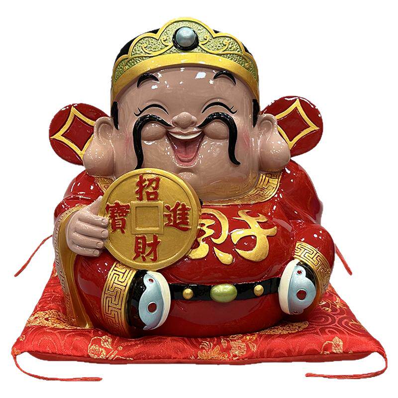 妙工坊财神爷家居客厅招财装饰品