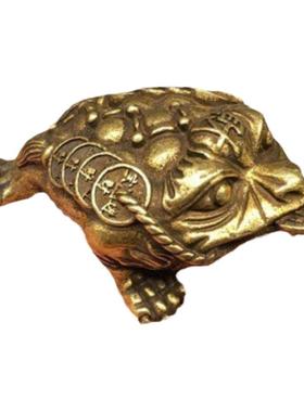 黄铜新中式书房办公区金蟾