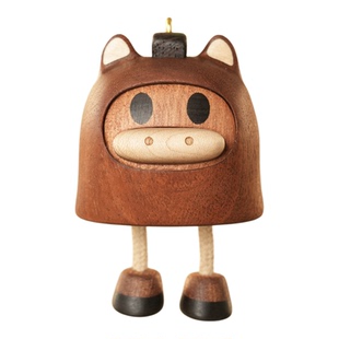 小马挂件原创设计实木十二生肖马登登可爱治愈礼品创意桌面摆件