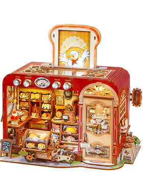 同趣托斯特面包坊手工diy小屋