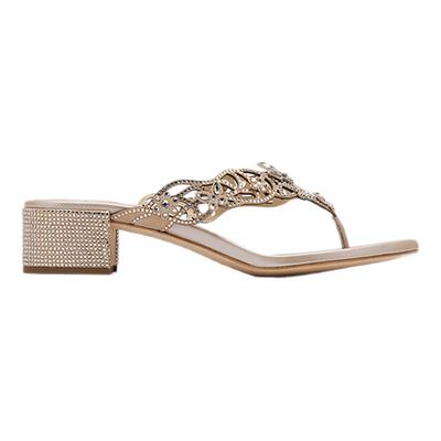 【春夏新品】RENE CAOVILLA EDEN系列水钻女士粗跟凉鞋