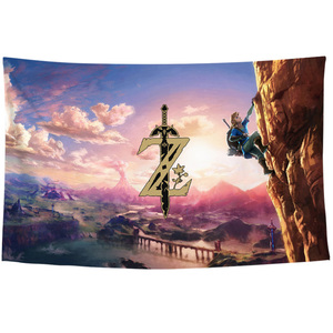塞尔达传说The Legend of Zelda周边装饰海报背景布挂布墙布挂毯