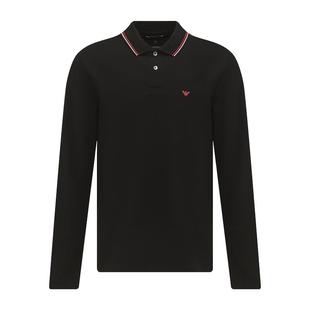 【自营】Emporio Armani阿玛尼 男士纯棉商务休闲Polo衫长袖T恤
