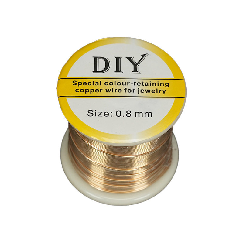 保色铜丝线圈diy手工串珠铜线