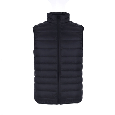 轻薄羽绒马甲男大码立领外套