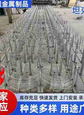 钢丝坦克网边境防护无人机拦截障碍网乌克兰前线绕丝坦克网