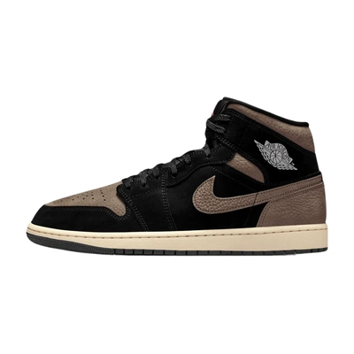 耐克Air Jordan 1摩卡小倒钩棕黑色中帮运动复古篮球鞋IB7110