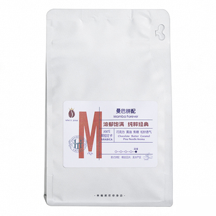 曼巴拼配｜深烘松针香气浓郁黑巧焦糖意式咖啡豆丝滑悠长227g现磨