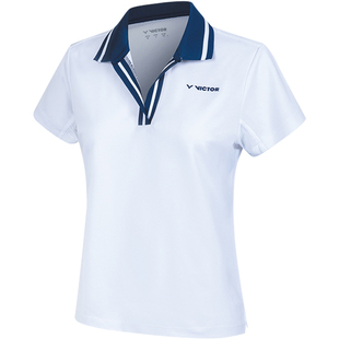 VICTOR胜利羽毛球服女款训练系列针织运动T恤S-56001短裤R56201