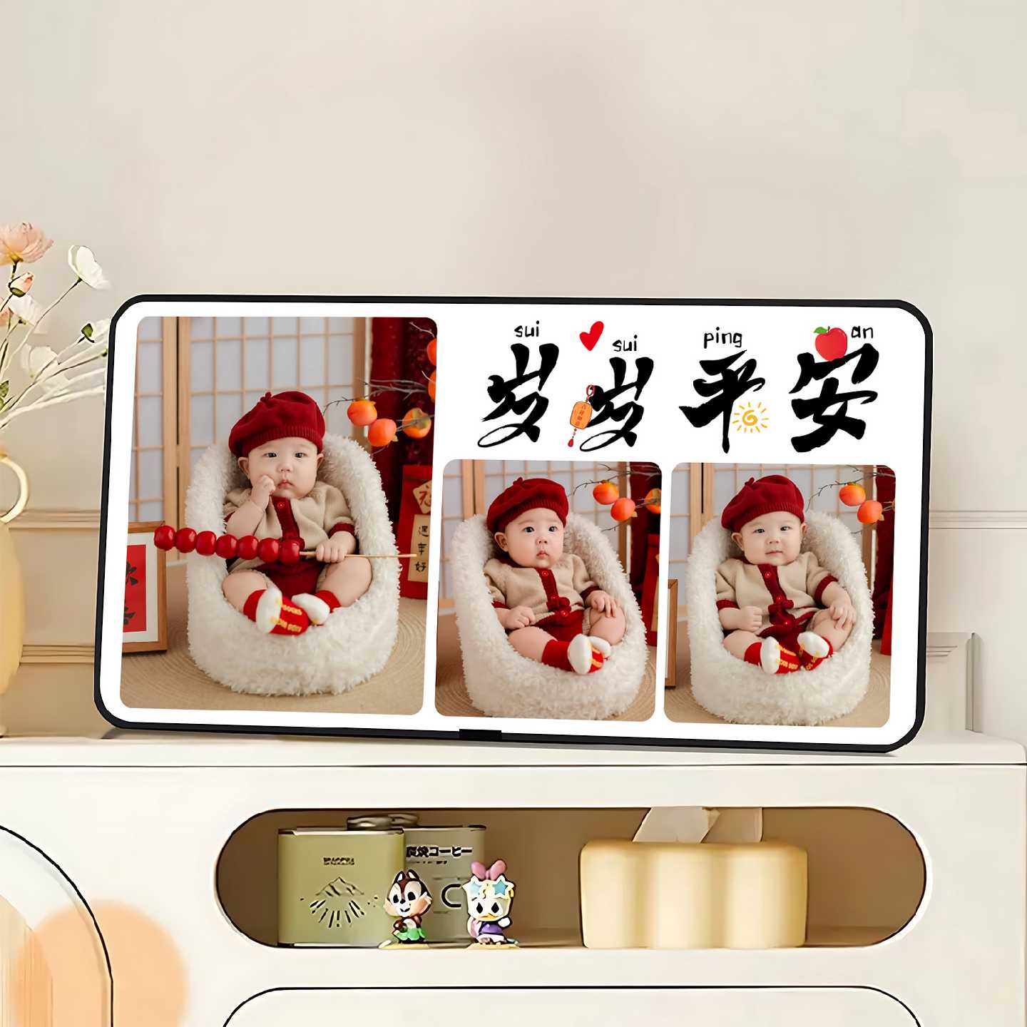 相框摆台儿童照片定制打印婚纱照冲洗宝宝相片全家福做成水晶摆件