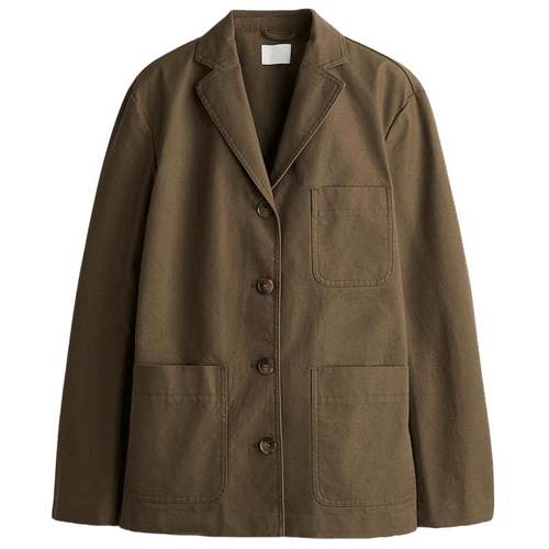 HM2025年冬季新款女装棉质帆布外套1273315