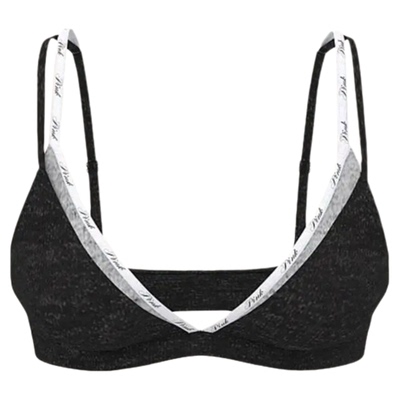 维密LOGO撞色无钢圈舒适文胸