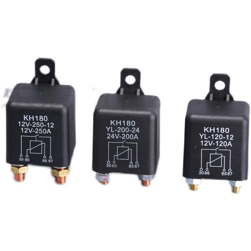 KH180汽车启动电磁继电器12v 24v 120A 200A 250A银点大电流房车