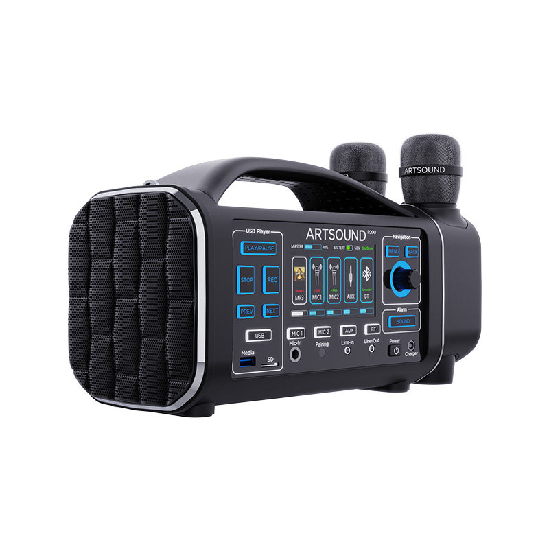 ARTSOUND P200 PRO移动便携式蓝牙音箱户外K歌露营音响扩音器带麦