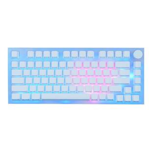 雷咖泽KW75Pro冰雪奇缘光污染客制化机械键盘75配列三模热插拔